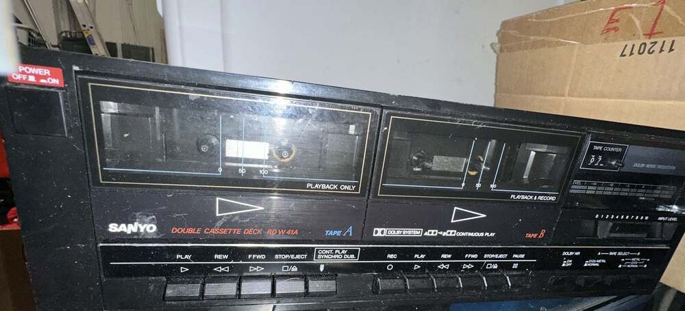Sanyo RD-W41A Vintage Double Cassette Deck
